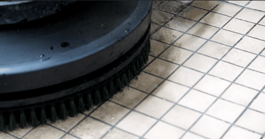 Green Flex Scrub on Floor machine_on Floor