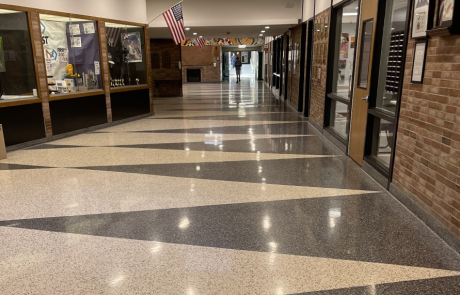 Polished Terrazzo at Locust Valley High School in New York