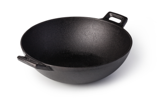 Cast iron wok