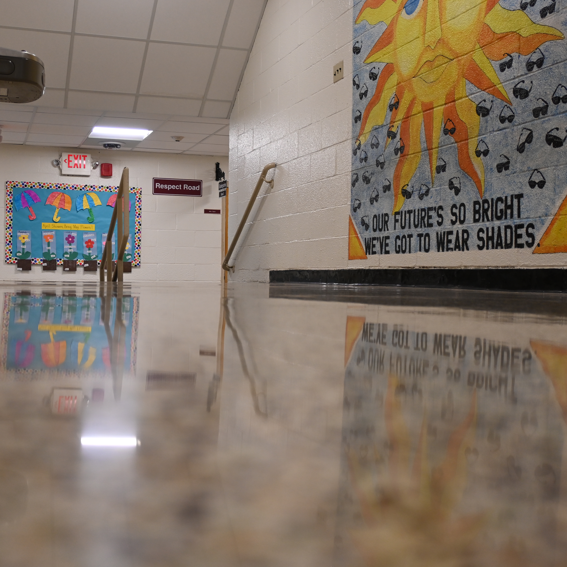 Park Ridge School Reflective Terrazzo Hallways